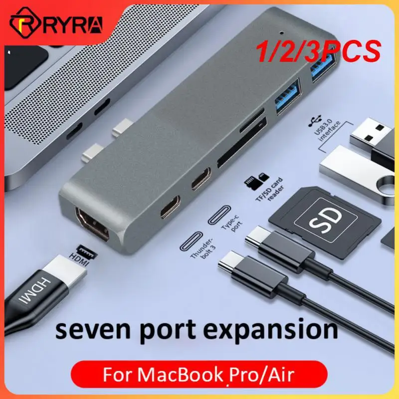 1/2/3шт В 1 Алюминиевый USB C Концентратор USB Type C Концентратор Адаптер-Ключ, Совместимый С MacBook 13 