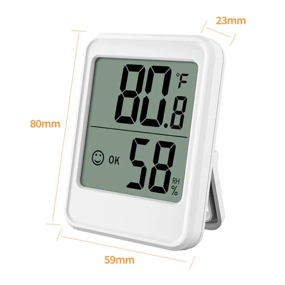 1 ~ 10ШТ Цифровой измеритель температуры и влажности в помещении с магнитом-подставкой, Портативный Домашний Офисный Монитор температуры, Термометр Изображение 4