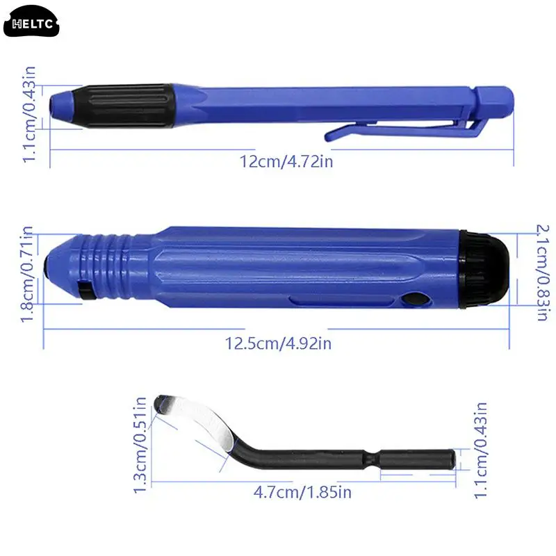 1 Комплект пластиковых скребков для карманных ножей с фиксированной ручкой + 10 шт. лезвий для аккуратной обрезки режущей головки для снятия заусенцев 3D-инструменты Изображение 1