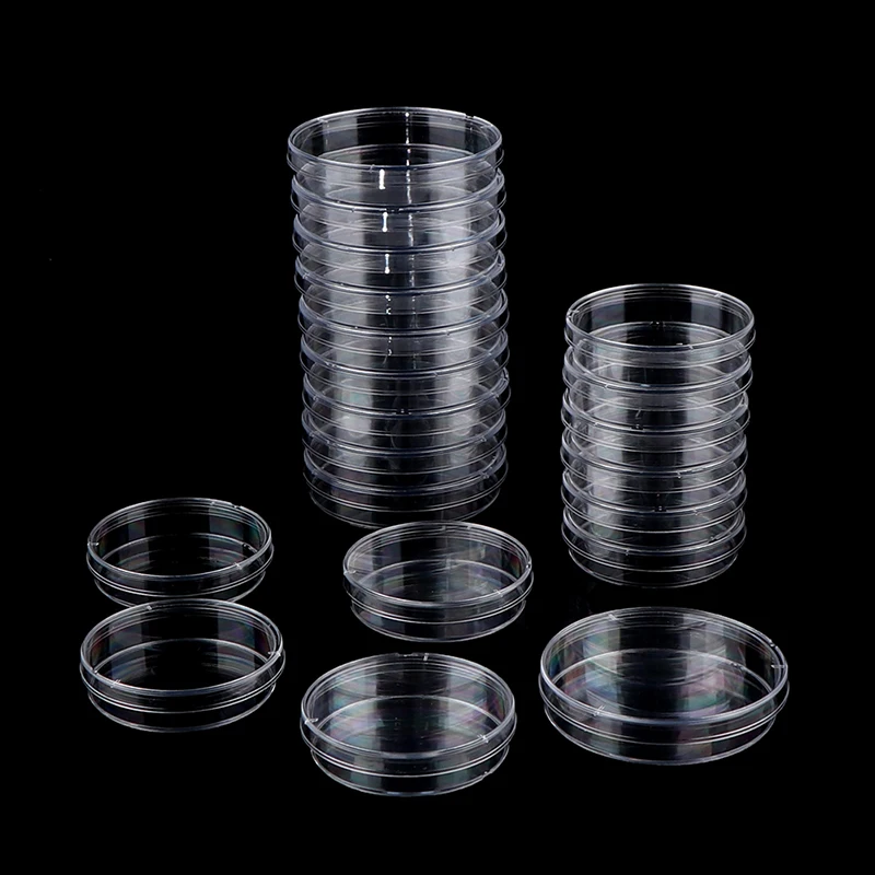 10шт 70 мм Полистирольные Стерильные Чашки Петри Для Культивирования Бактерий в Чашке для Лабораторных Медицинских Биологических Научных Лабораторных Принадлежностей Изображение 2
