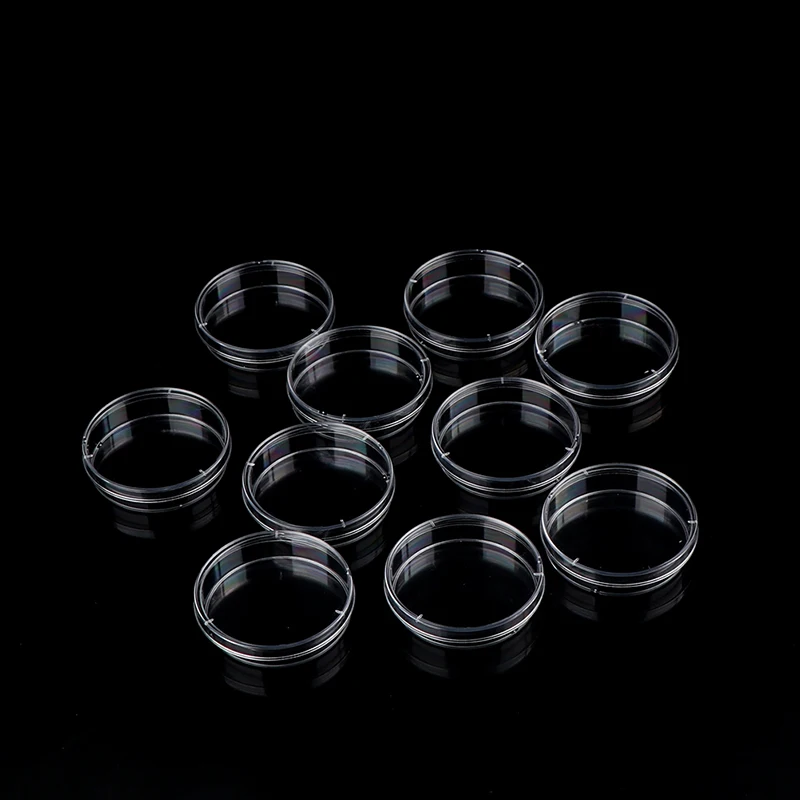 10шт 70 мм Полистирольные Стерильные Чашки Петри Для Культивирования Бактерий в Чашке для Лабораторных Медицинских Биологических Научных Лабораторных Принадлежностей Изображение 3