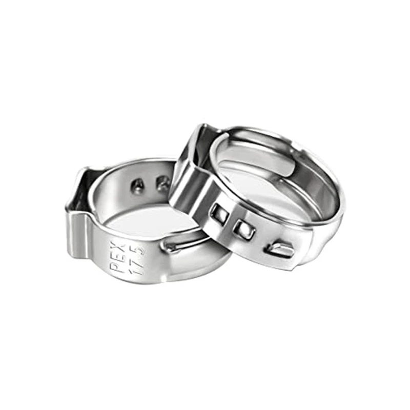 120 шт 1/2-дюймовое Зажимное кольцо PEX Cinch, Зажимное Обжимное кольцо Cinch Для фитинговых соединений PEX, Изображение 5