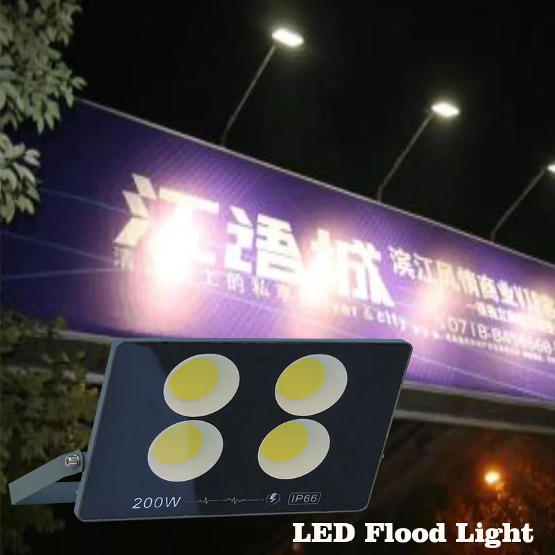 200 Вт 300 Вт светодиодный прожектор AC85-265V 200 Вт 300 Вт 400 Вт 500 Вт 600 Вт COB IP65 водонепроницаемый лучшие наружные светодиодные прожекторы Изображение 2