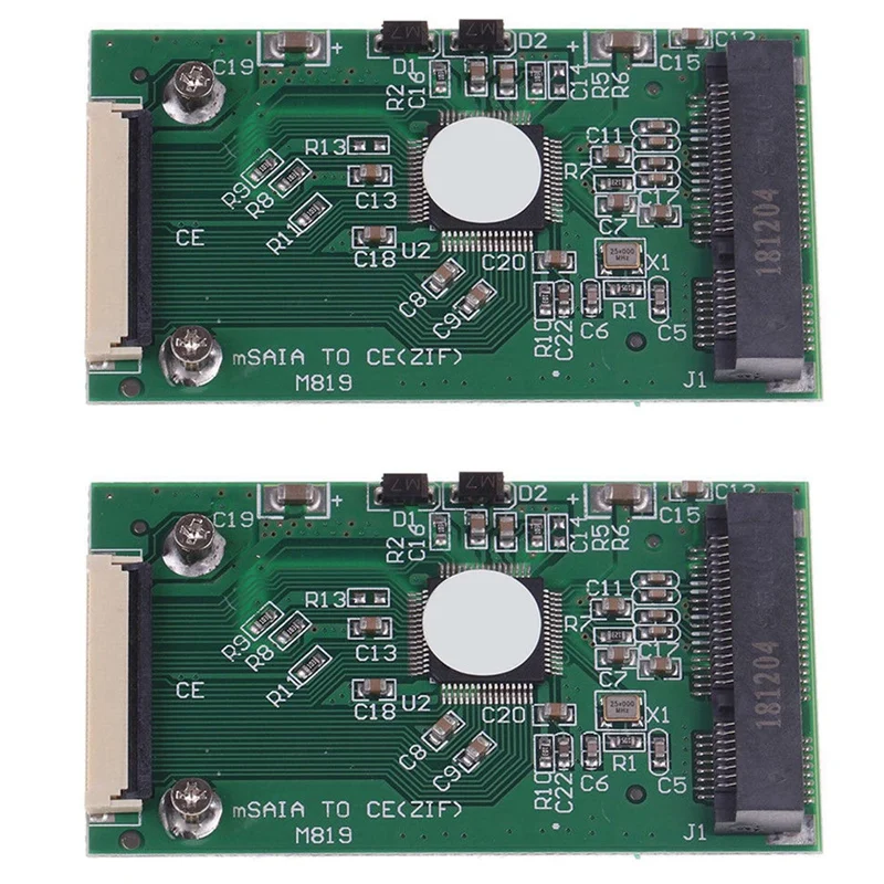 2X Mini Msata Pci-E 1,8-Дюймовый Ssd-накопитель К 40-Контактному Кабелю Zif Ce Адаптер Конвертер Карты Изображение 0