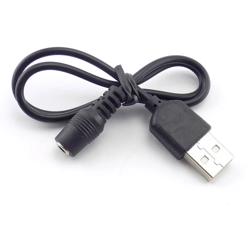 2шт Тип A USB-штекер постоянного тока, разъем питания постоянного тока, разъем 1.35x3.5 мм, удлинитель, шнур, зарядное устройство Изображение 1