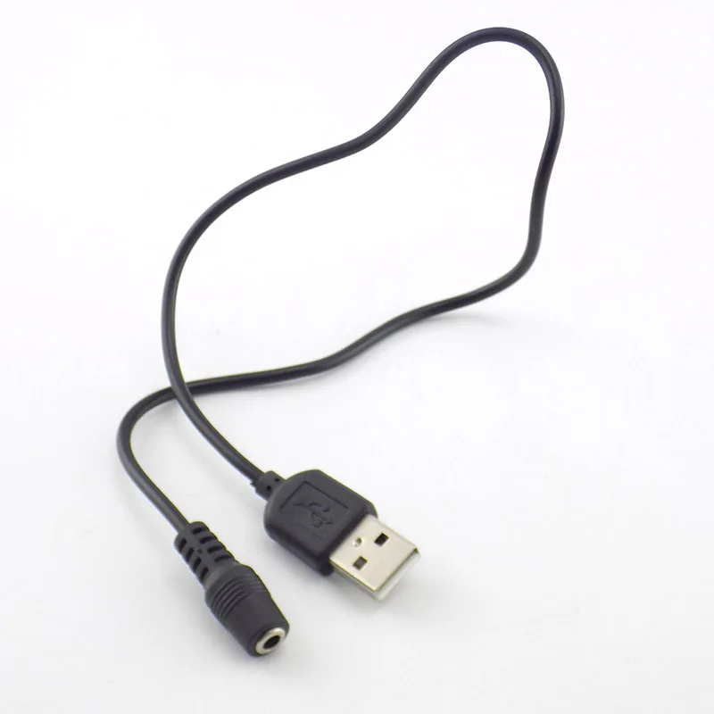 2шт Тип A USB-штекер постоянного тока, разъем питания постоянного тока, разъем 1.35x3.5 мм, удлинитель, шнур, зарядное устройство Изображение 3