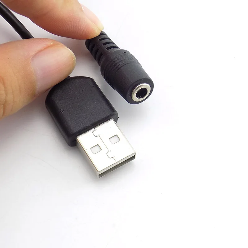 2шт Тип A USB-штекер постоянного тока, разъем питания постоянного тока, разъем 1.35x3.5 мм, удлинитель, шнур, зарядное устройство Изображение 5