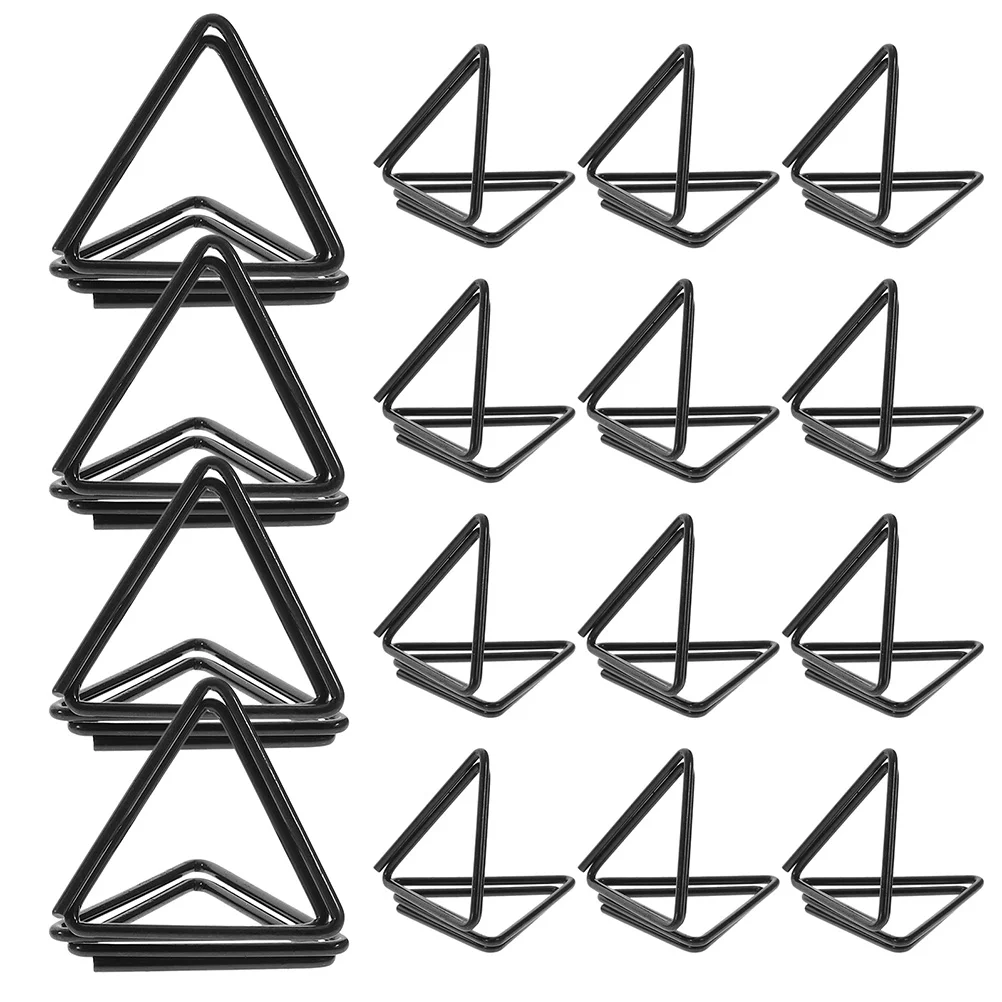 36шт Треугольные Держатели для карточек С номерами Столиков Треугольные Зажимы для заметок Держатели номеров столов Изображение 0