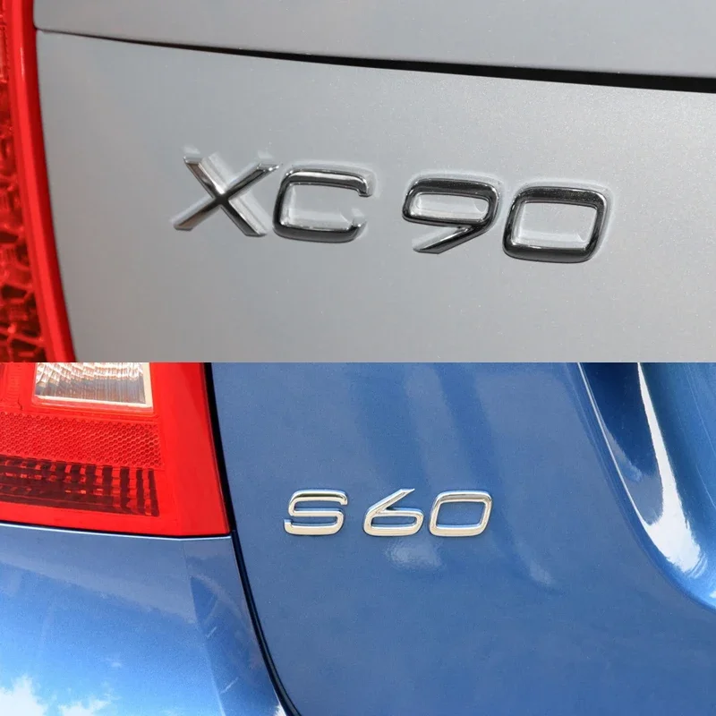 3D ABS логотип Автомобильная Наклейка Эмблема Задний Значок Наклейка Для Volvo C30 V40 V50 V60 V90 S40 S60 S80 S90 XC40 XC60 XC90 Аксессуары Изображение 5