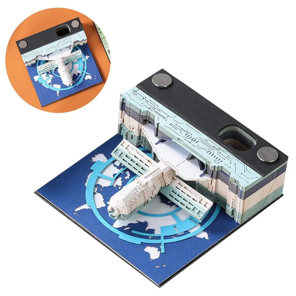 3D Настольный блокнот в форме горы Эверест, Отрывной Креативный блокнот - Поделки из бумаги для украшения рабочего стола домашнего офиса Изображение 5