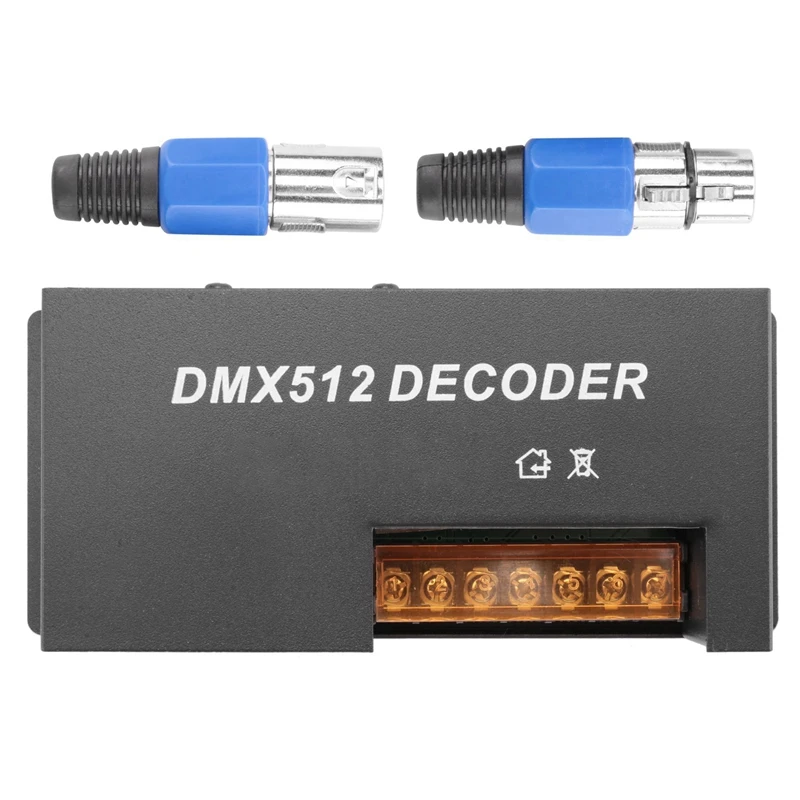3X4-Канальный DMX Декодер RGBW PWM DMX512 Драйвер Диммера RGBW LED Strip Light Контроллер Входного сигнала 12V-24V DC Изображение 5