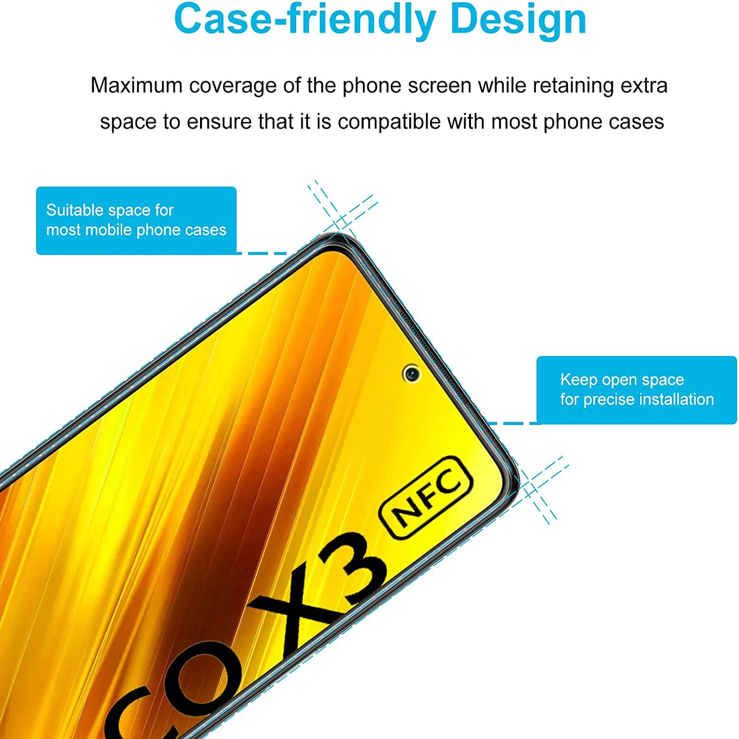 4шт Защитное Стекло HD Для Экрана Xiaomi Poco X3 Pro X3 NFC Poco C65 C55 M3 M4 X4 Pro F4 F3 GT 4G Пленка Из Закаленного Стекла Изображение 4
