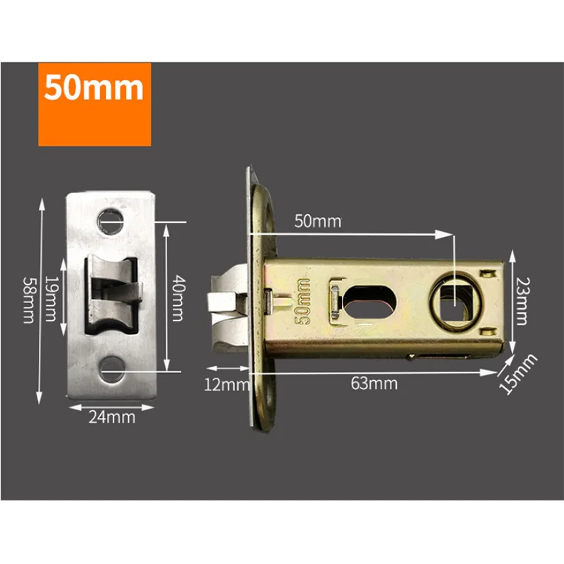 60 мм или 50 мм, или 70 мм, или 45 мм, или от 60 до 70 Регулируемая одинарная защелка для противоугонного замка ручки Изображение 4