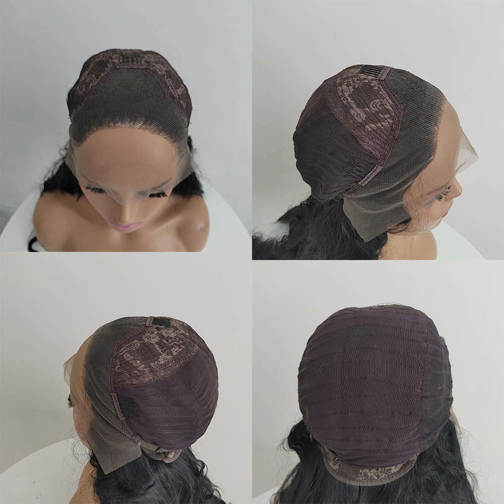 613 Светлых глубоких волнистых бесклеевых синтетических волос на кружеве Парик для чернокожих женщин из высокотемпературного волокна Косплей Изображение 5