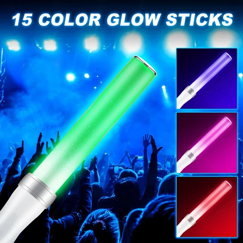 6X Светодиодная световая палочка должна поддерживать 15-цветную флешку, световую палочку, концертный реквизит Изображение 4
