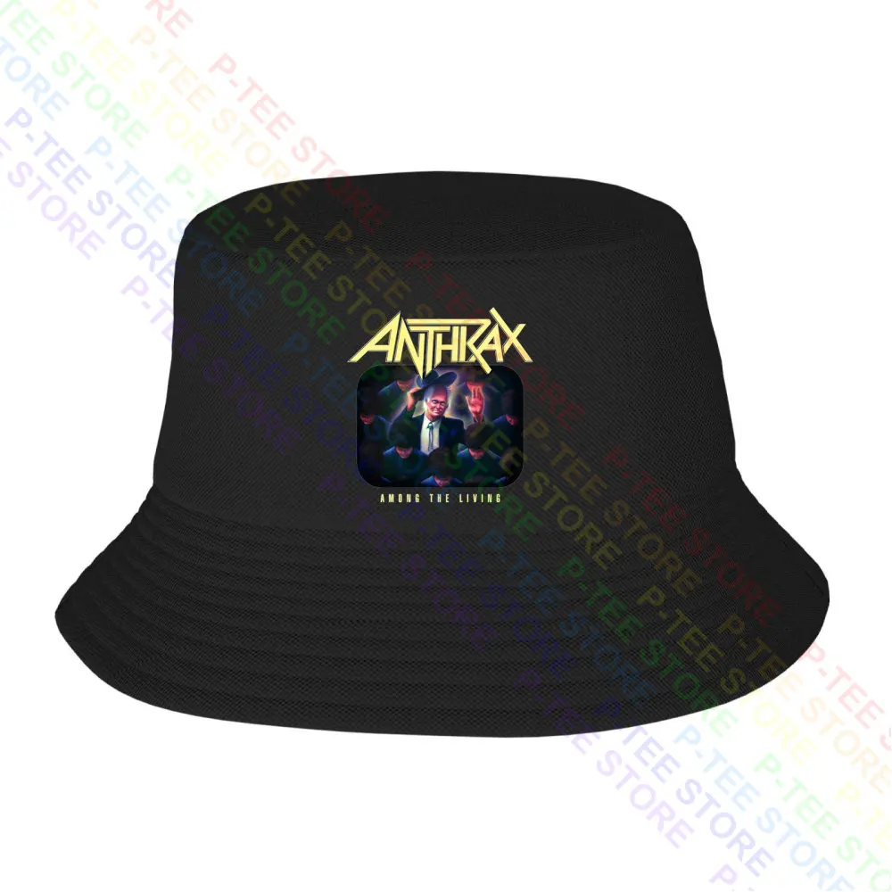 Anthrax Among The Living Бейсбольная кепка Heavy Thrash Metal Speed Music Band, кепки Snapback, Вязаная кепка-ведро Изображение 0