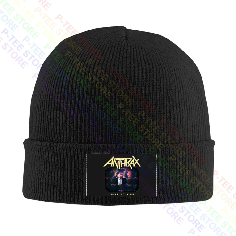 Anthrax Among The Living Бейсбольная кепка Heavy Thrash Metal Speed Music Band, кепки Snapback, Вязаная кепка-ведро Изображение 3