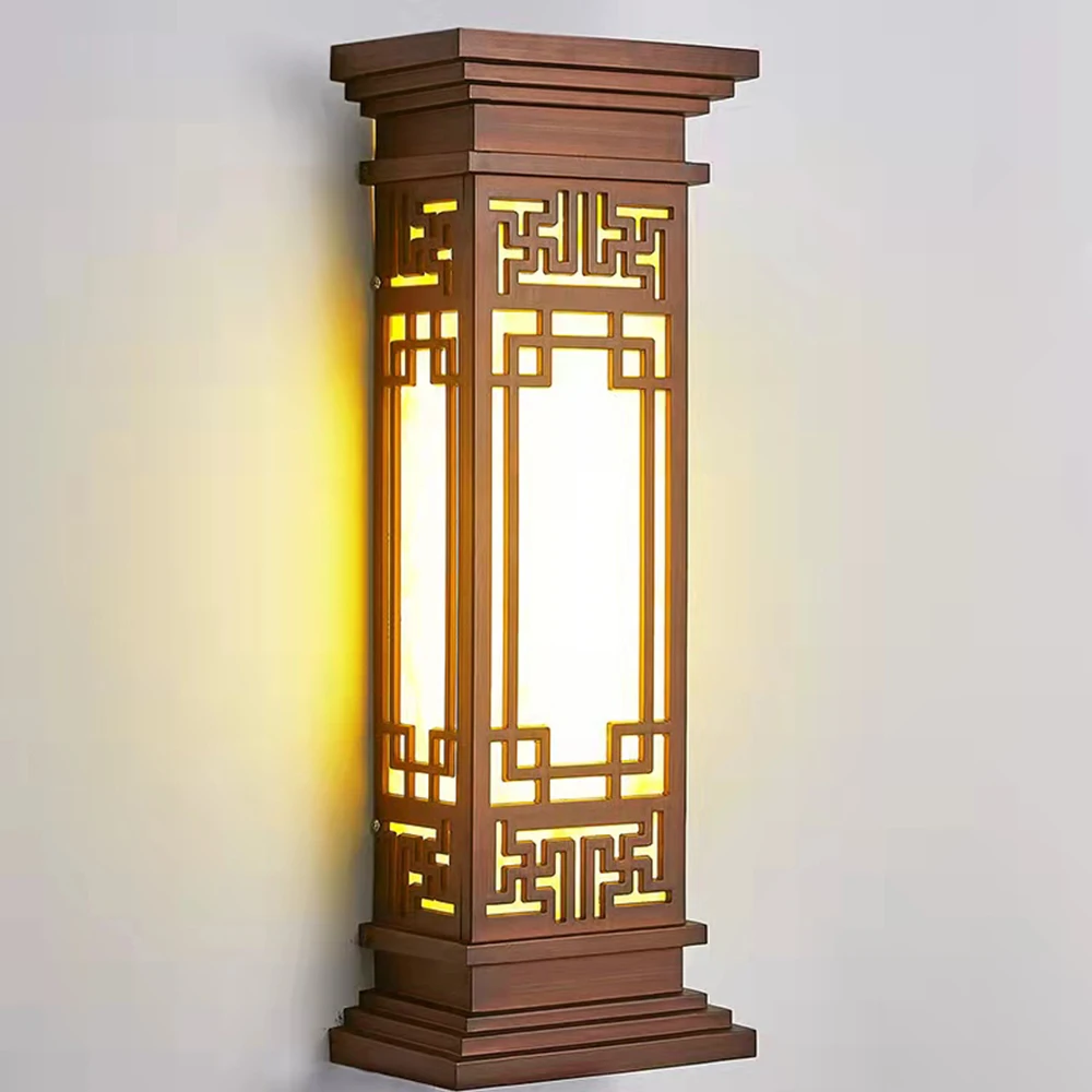 BELLE Наружный светильник СВЕТОДИОДНЫЙ настенные бра в китайском стиле Лампа водонепроницаемая для домашнего балкона Классическая Изображение 4