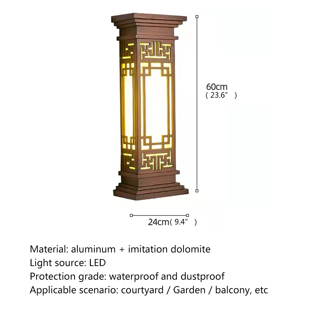 BELLE Наружный светильник СВЕТОДИОДНЫЙ настенные бра в китайском стиле Лампа водонепроницаемая для домашнего балкона Классическая Изображение 5