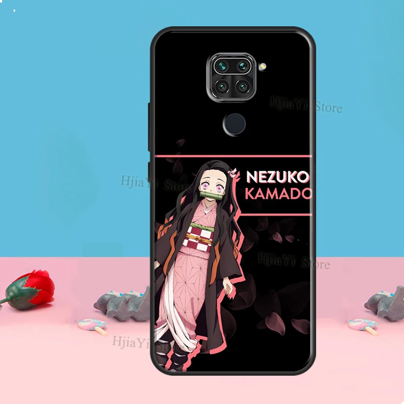 Demon Slayer Kamado Nezuko Чехол для Redmi Note 8 9 10 11 12 Pro Plus 10S 11S 12S Чехол для Redmi 9C 10A 10C 12C Coque Изображение 3