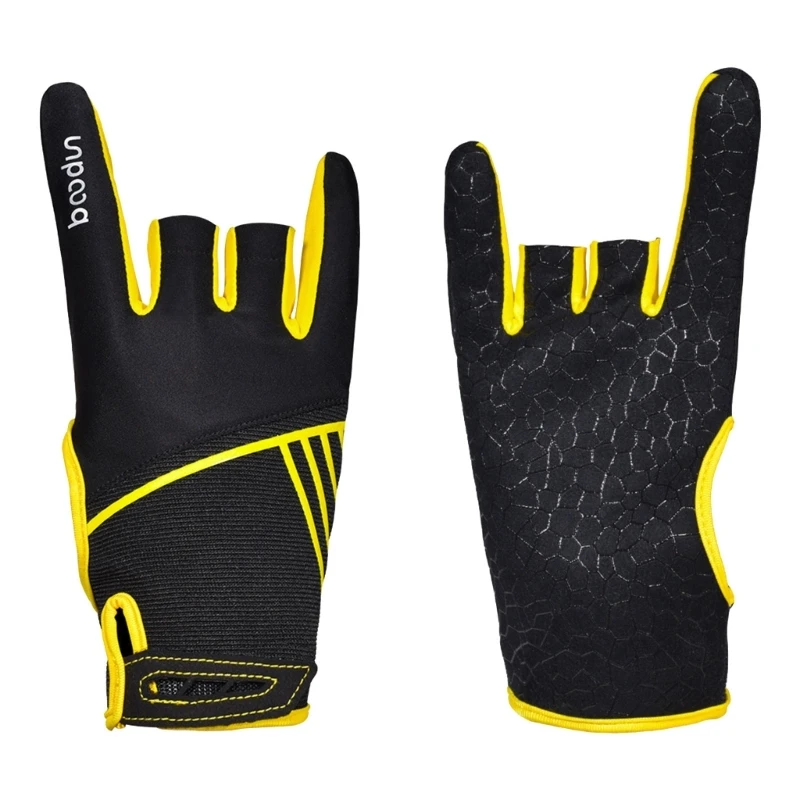 G92F Нескользящие перчатки для боулинга, Защитные перчатки для захвата, полупальцевые инструменты, спортивные перчатки, комфортные аксессуары для боулинга Изображение 2