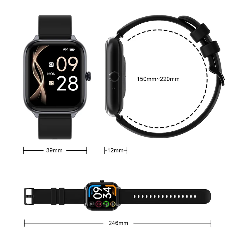 IMIKI ST1 Смарт-часы Мужские Женские Bluetooth Call Smartwatch 1,78 