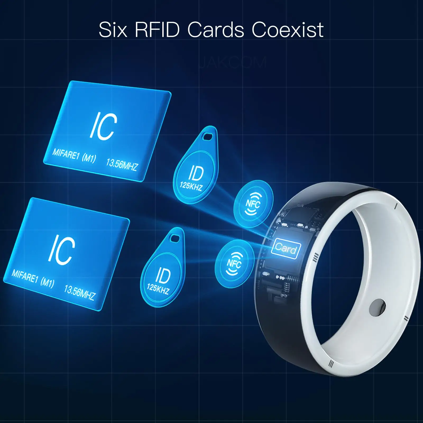 JAKCOM R5 Smart Ring Новее, чем ic id nfc mini card set, маркировочная метка acnh 125 кГц, двухчастотный считыватель uart на 1 год Изображение 2