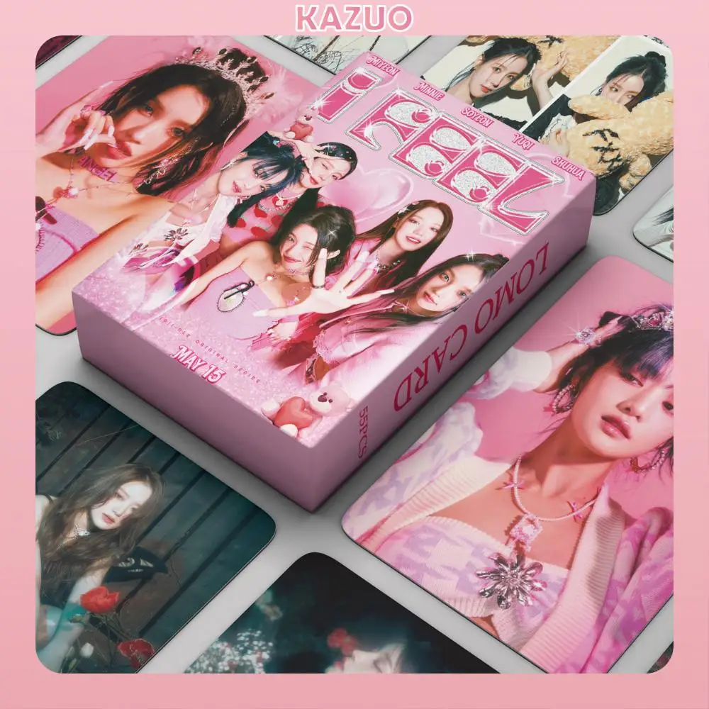 KAZUO 55 шт. (G) Альбом I-DLE I Feel Lomo Card Серия открыток Kpop Photocards Изображение 0