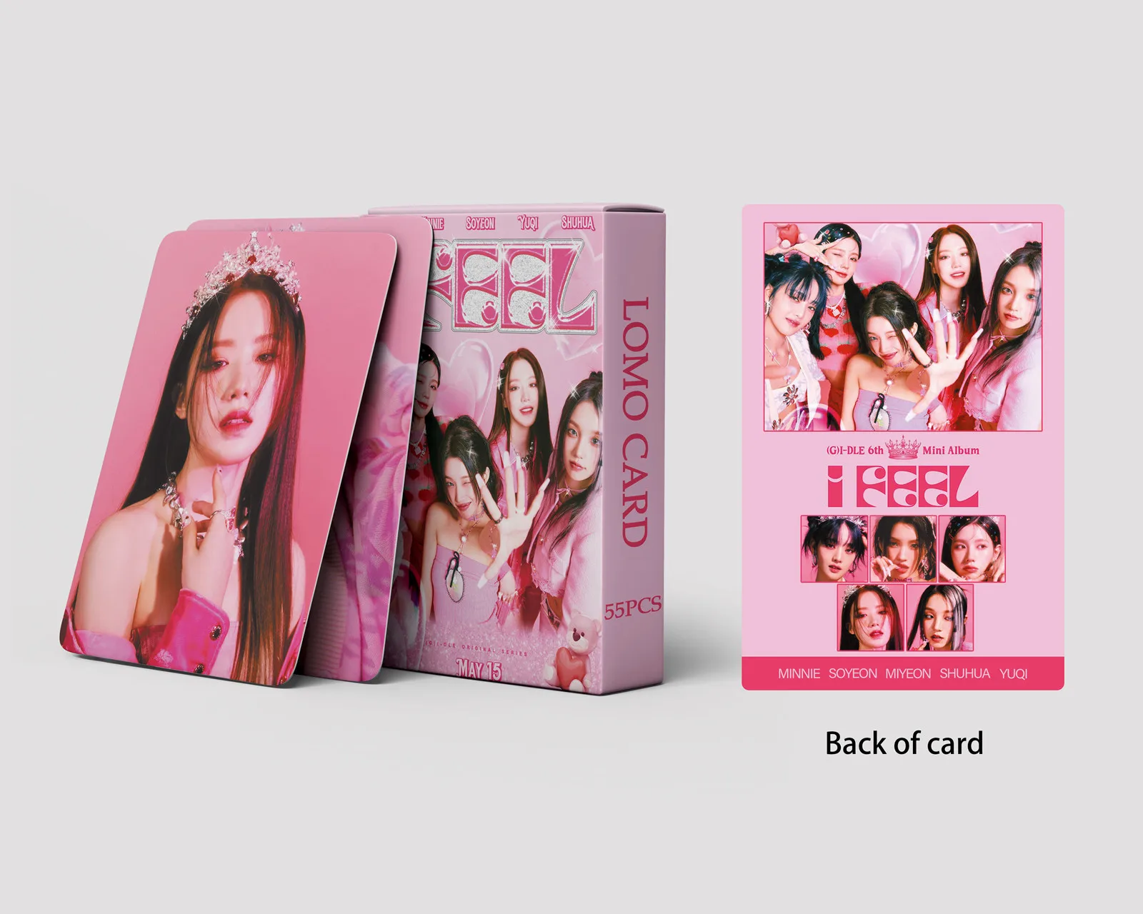 KAZUO 55 шт. (G) Альбом I-DLE I Feel Lomo Card Серия открыток Kpop Photocards Изображение 4