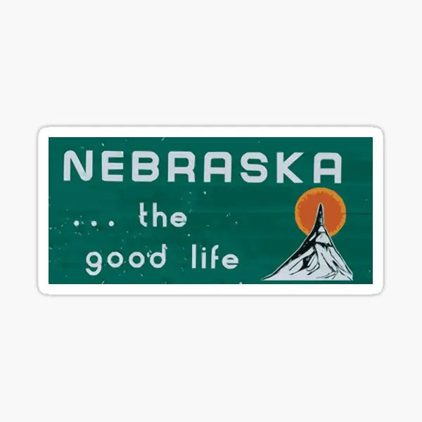 Nebraska The Good Life Ne Shirt N 5ШТ автомобильных наклеек для рисования, бутылок с водой, фона для окна, принта аниме, мультфильма для ноутбука Изображение 0