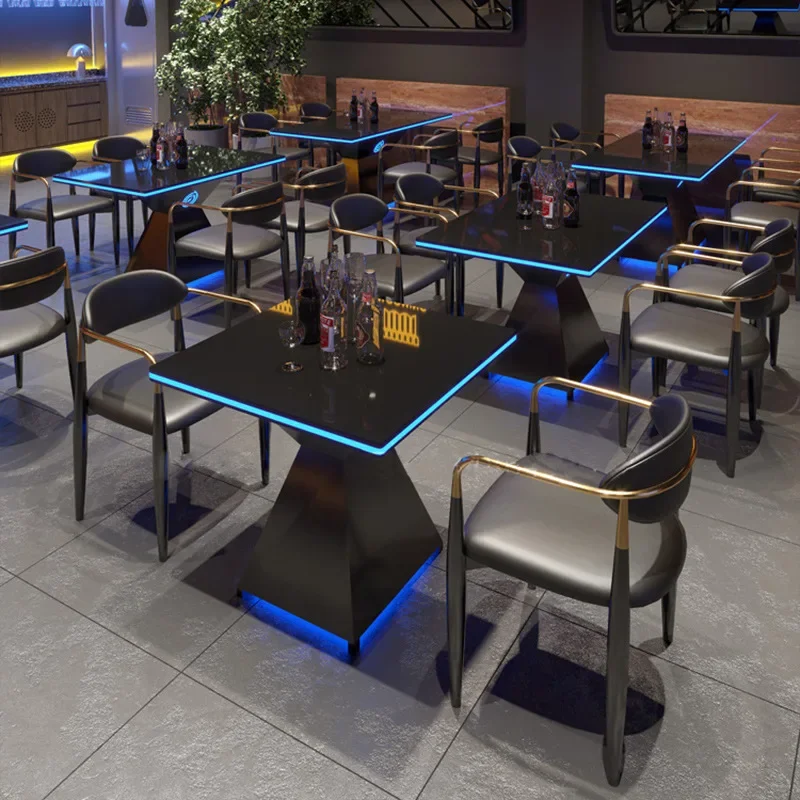O219Clear комбинация барного стола и стула бистро свободный стол музыкальный обеденный бар Светлый стол прозрачный бар диван кресло Изображение 3