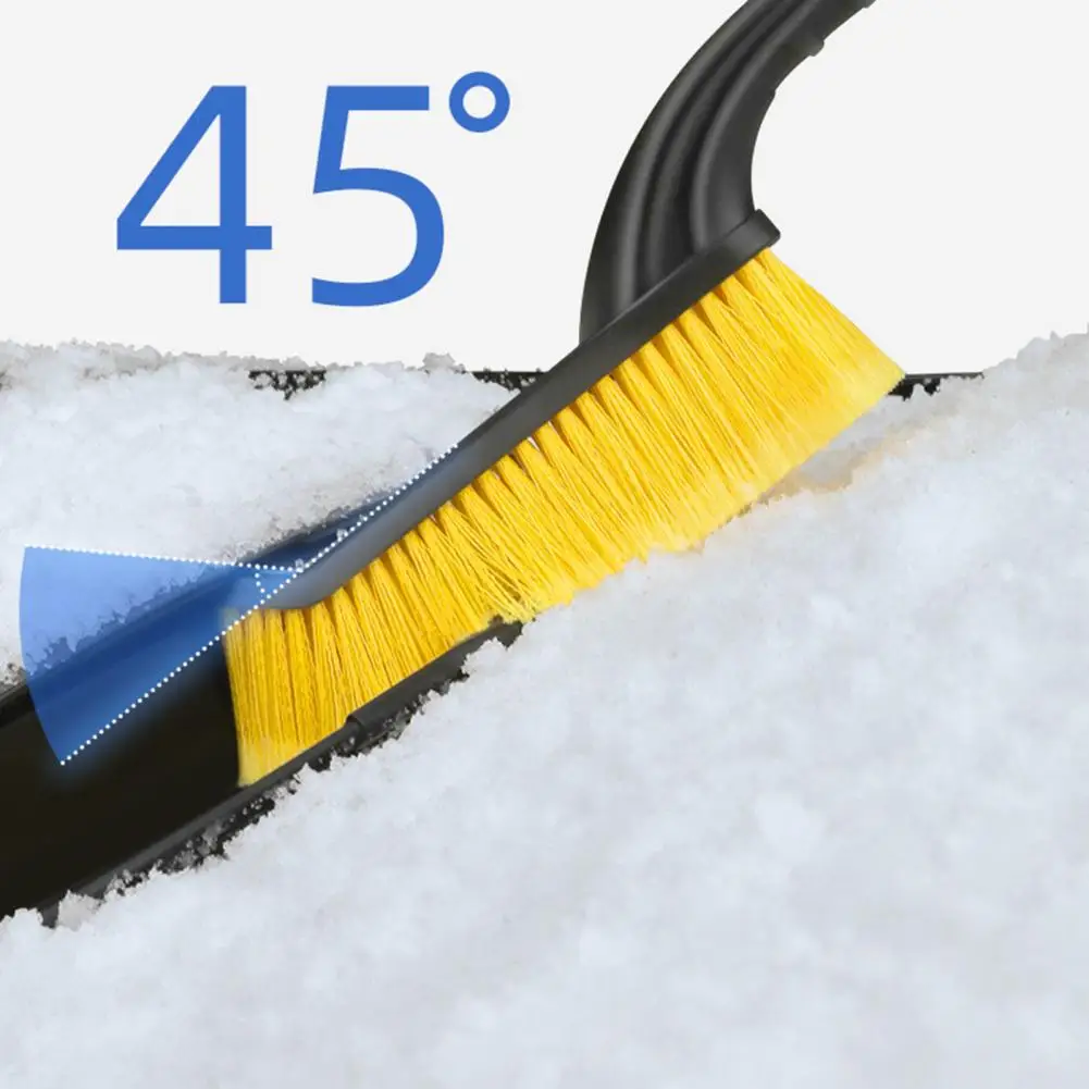 Peva Sponge Grip Snow Brush Эффективная автомобильная щетка для снега, скребок для льда со съемной длинной ручкой, губчатая ручка высокой плотности для авто Изображение 4