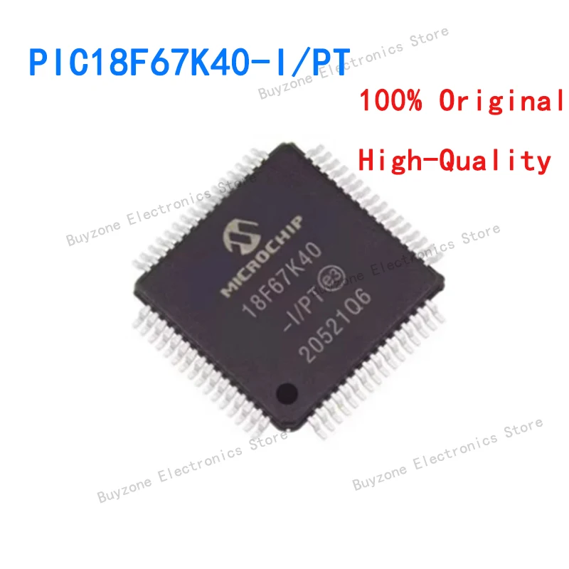 PIC18F67K40-I/PT TQFP-64 Новая оригинальная микросхема IC Изображение 0