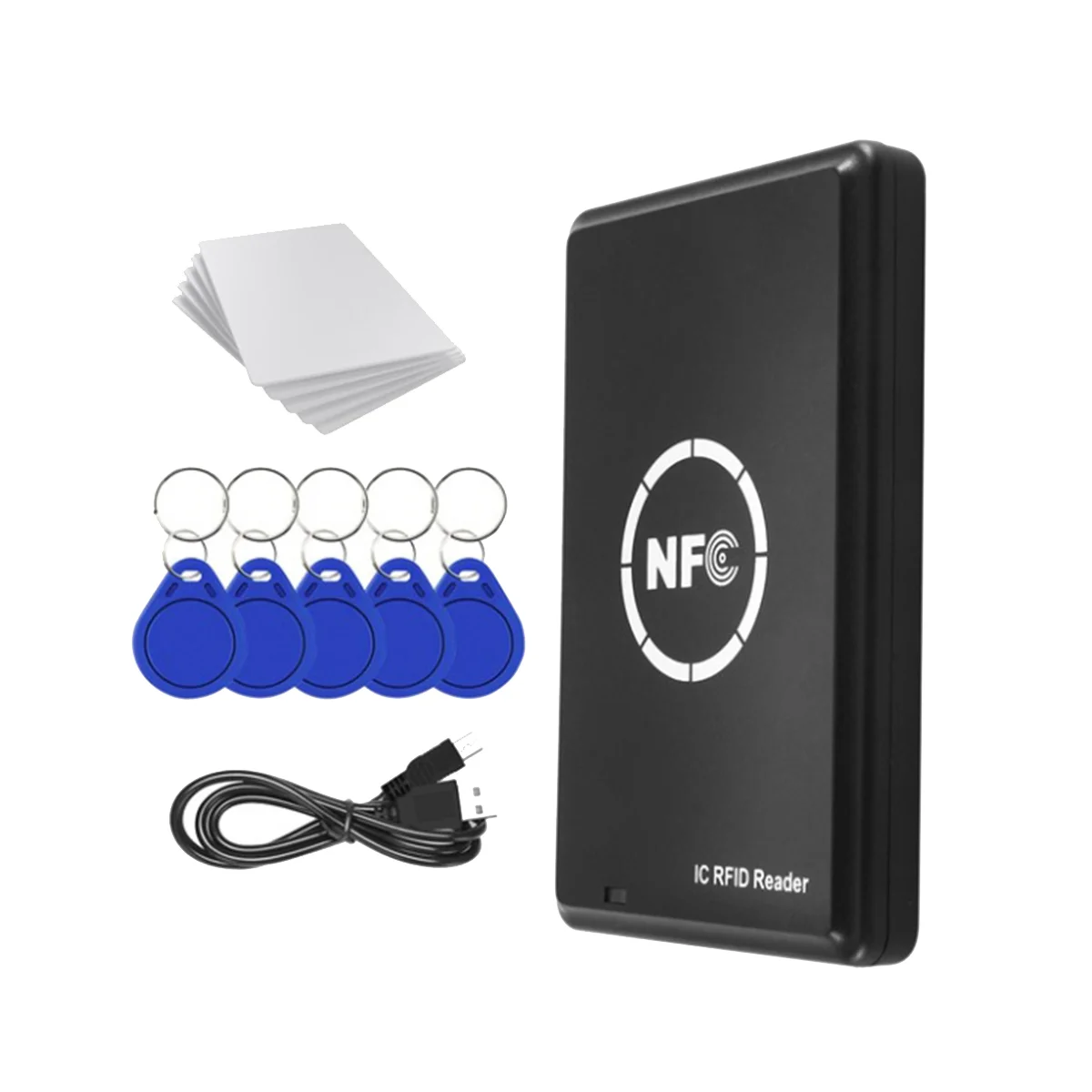 RFID NFC Копировальный Аппарат Дубликатор 13,56 кГц Брелок NFC Считыватель Смарт-карт Писатель 13,56 МГц Зашифрованный Программатор USB UID T5577 Изображение 1