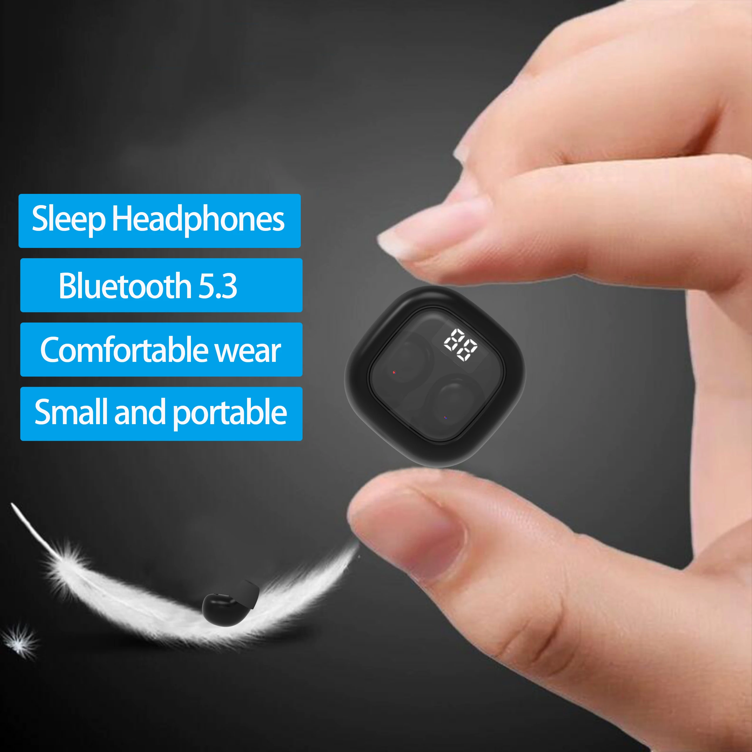 SHUKE SK19 Мини-Невидимые Наушники Bluetooth 5.3 Беспроводные Наушники-вкладыши HIFI Музыкальная Гарнитура С Микрофоном Наушники С шумоподавлением Изображение 0