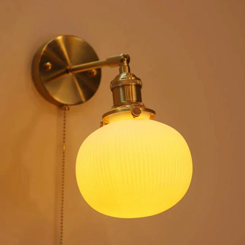 WPD Скандинавский латунный настенный светильник для гостиной, спальни, прикроватной тумбочки, современного гостиничного коридора, настенного светильника для прихожей Изображение 4