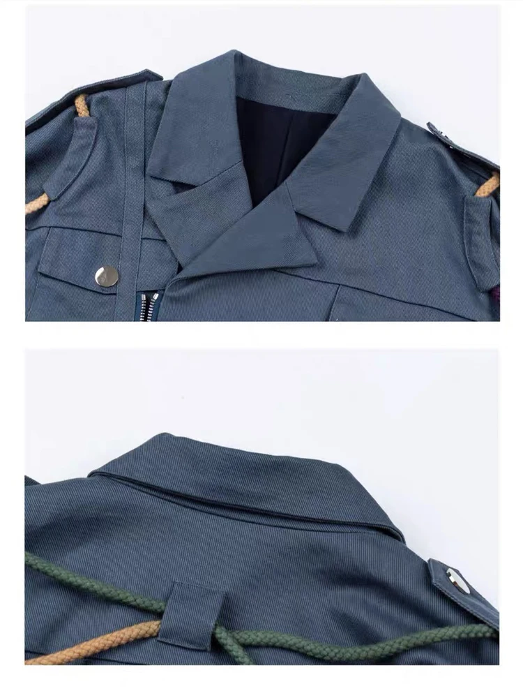 X1X9X9X9 Модная куртка в уличном стиле, винтажная мужская и женская куртка Harajuku, пальто оригинального дизайна. Изображение 3