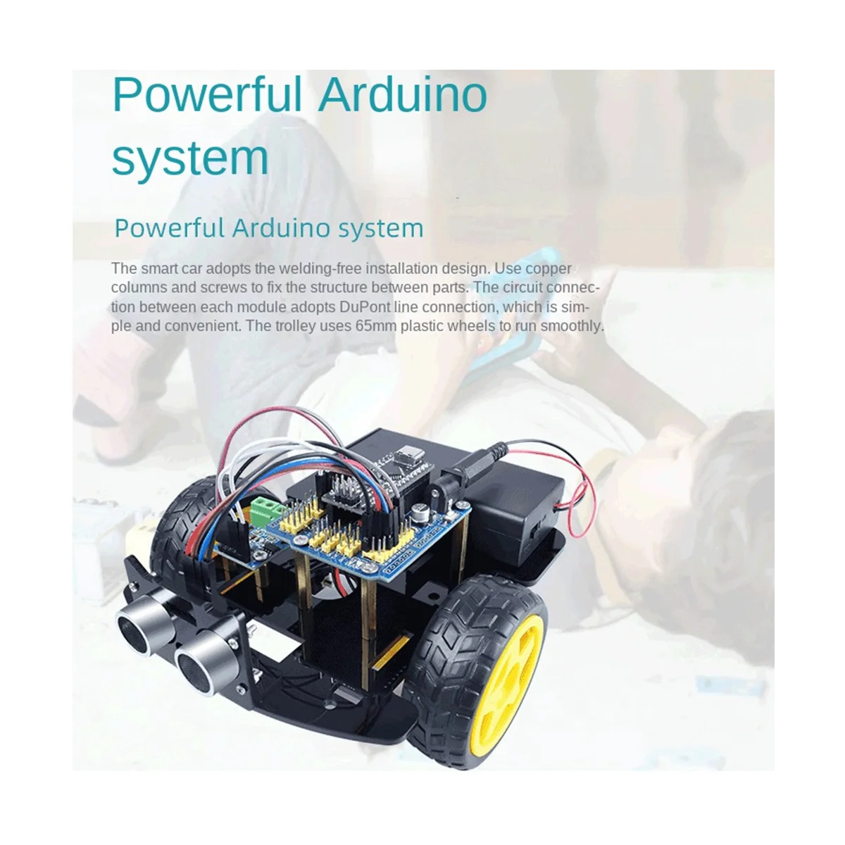 Автомобильный Комплект для программирования Умного Робота DIY Электронный Комплект Smart Car Robot Kit Programming Learning Programming Kit Изображение 2