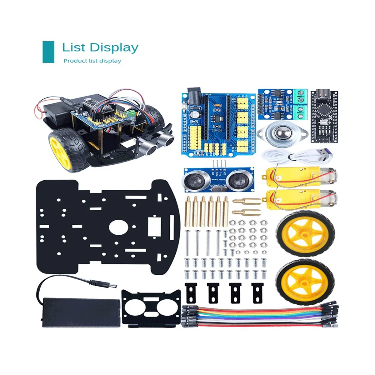 Автомобильный Комплект для программирования Умного Робота DIY Электронный Комплект Smart Car Robot Kit Programming Learning Programming Kit Изображение 5