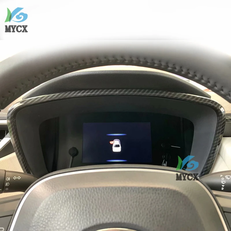 Автомобильный стайлинг для Toyota Corolla E210 12-го поколения 2019 2020 ABS Рамка приборной панели автомобиля в стиле углеродного волокна, декоративная наклейка для отделки крышки Изображение 4
