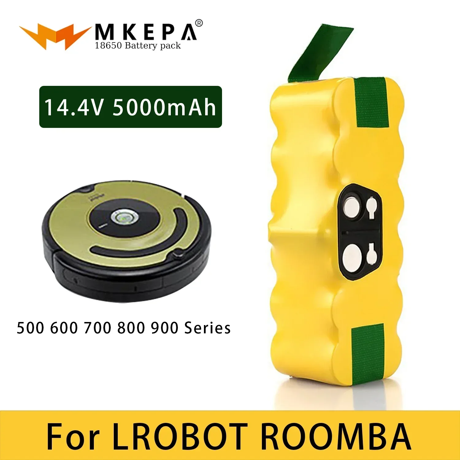 Аккумулятор Робота-Пылесоса 14,4 В 5000 мАч для iRobot Roomba 500 600 700 800 900 Серии 14,4 В 620 650 770 780 580 Батарей Изображение 0