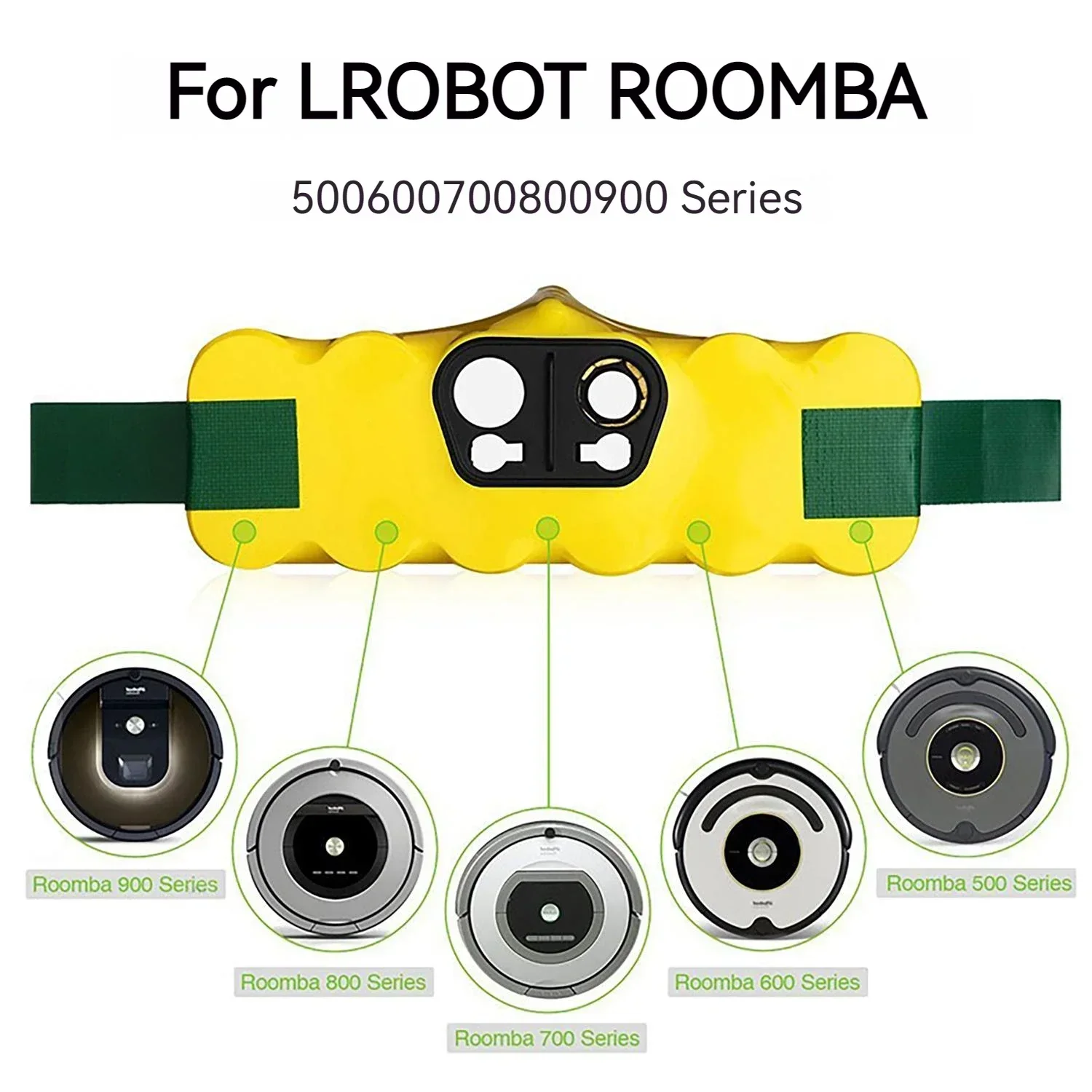Аккумулятор Робота-Пылесоса 14,4 В 5000 мАч для iRobot Roomba 500 600 700 800 900 Серии 14,4 В 620 650 770 780 580 Батарей Изображение 1