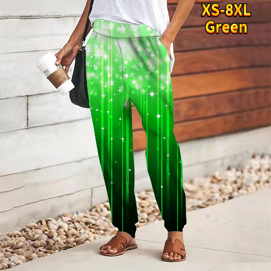 Брюки 2023 года, штаны для йоги с принтом, Свободные брюки в цветочек, повседневные Новые женские модные повседневные брюки, спортивные брюки, Брюки большого размера XS-8XL Изображение 4
