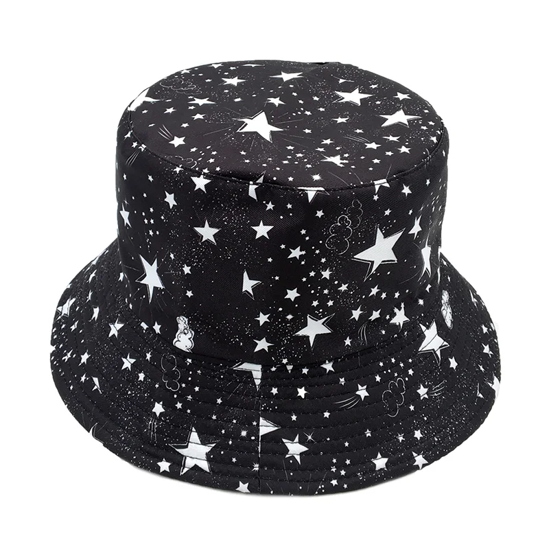 весенне-летняя шляпа рыбака, уличная шляпа-ведро с принтом Галактики, хлопковая шляпа с принтом планеты, модная панама, солнцезащитные шляпы, панама-ведро Изображение 3