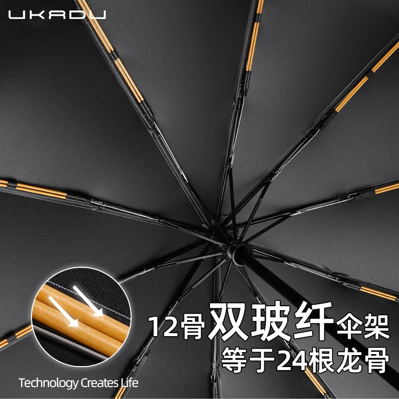 Ветрозащитный портативный зонт Sword С защитой от ультрафиолета, роскошный японский большой карбоновый дождевик Guarda Chuva YYY45XP Изображение 5