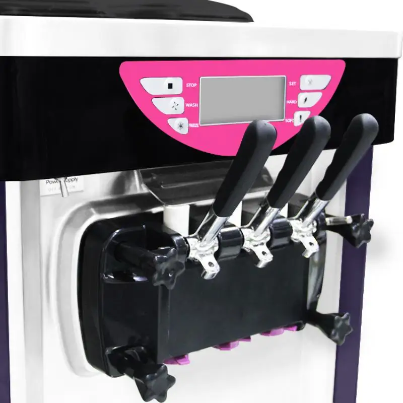 Высококачественная Коммерческая Машина Для Производства Мягкого Мороженого, Машина Для Производства Замороженного Йогурта С Тремя Вкусами Изображение 2