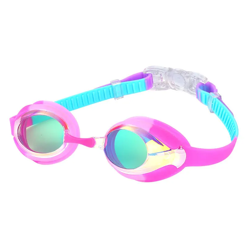 Детские очки для плавания с гальваническим покрытием, высокой четкости, водонепроницаемые, блокирующие яркий свет, большие очки для зрения. Изображение 0