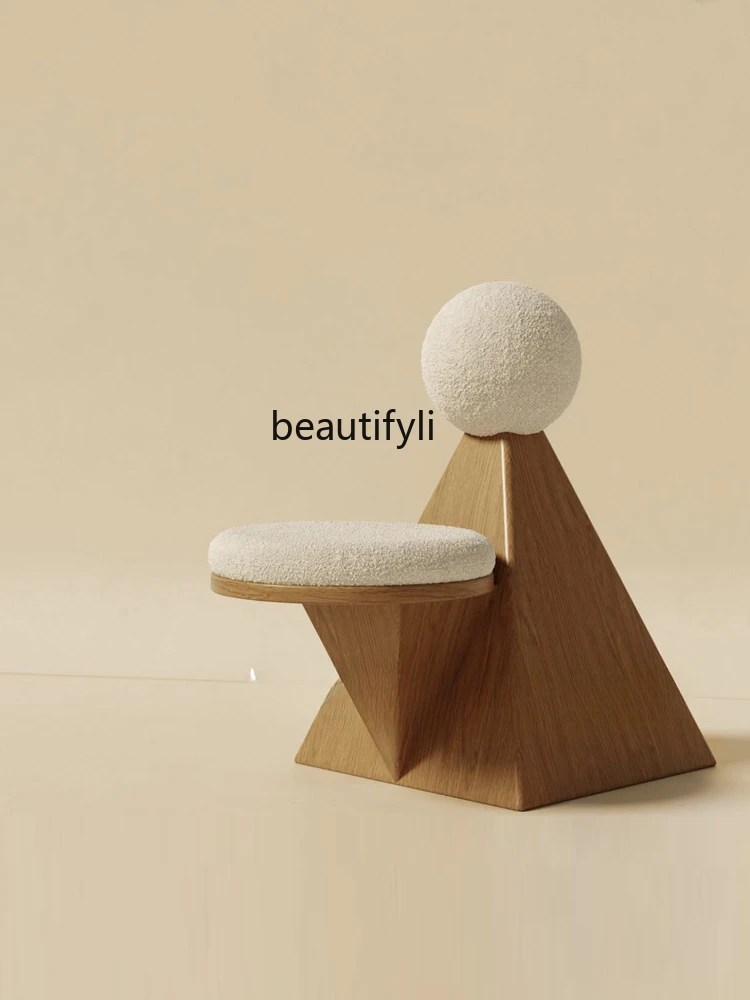 Дизайнерский одноместный диван-кресло Home Nordic Simple Wooden Lounge Chair B & B Кресло Изображение 0