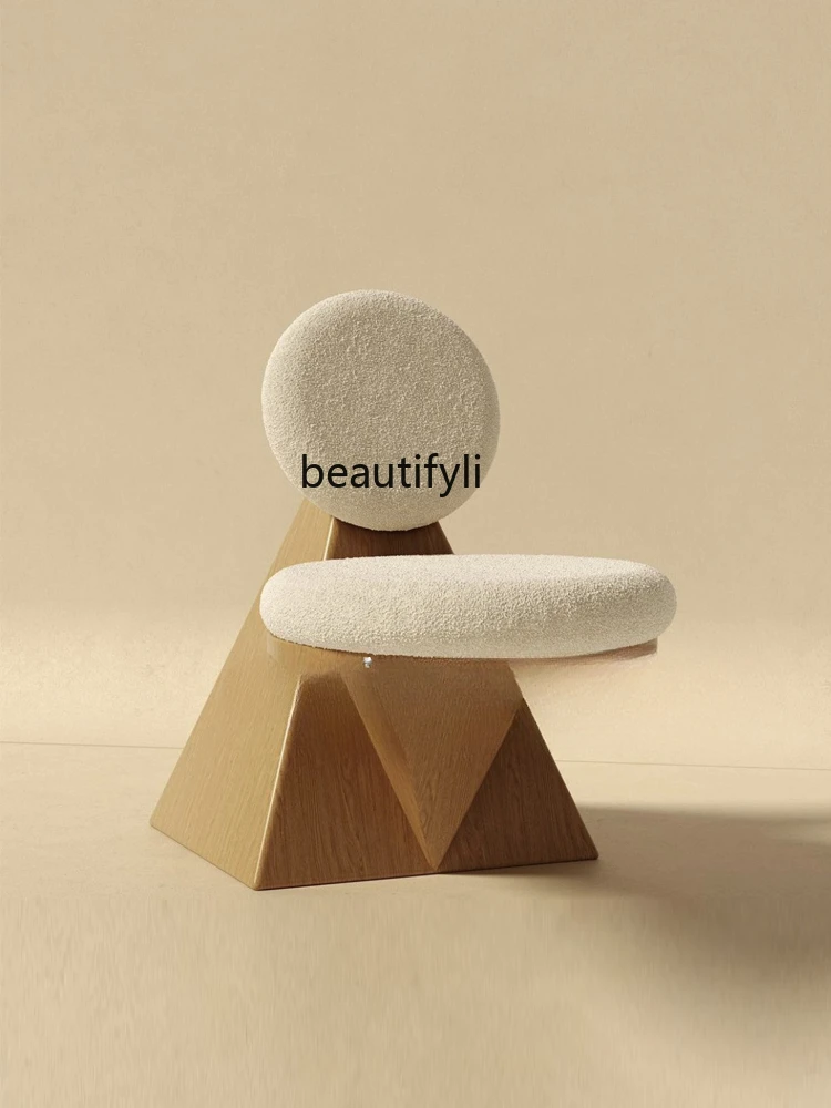 Дизайнерский одноместный диван-кресло Home Nordic Simple Wooden Lounge Chair B & B Кресло Изображение 1