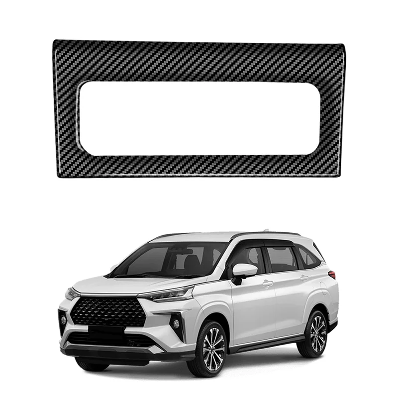 Для Toyota Veloz Avanza 2022 + Углеродное Волокно Аудио Кнопки Включения Кондиционера Рамка Накладка Наклейка Изображение 2
